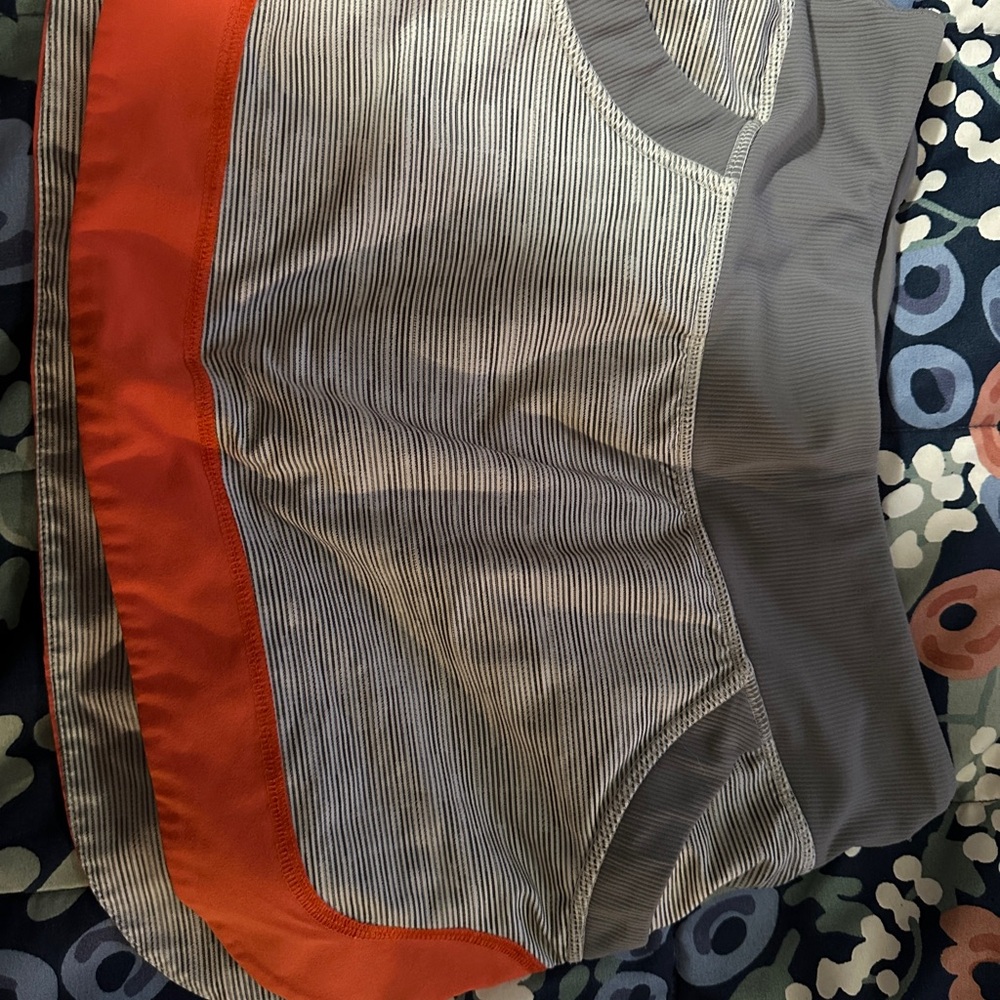 lululemon athletica Gray and Orange Skort